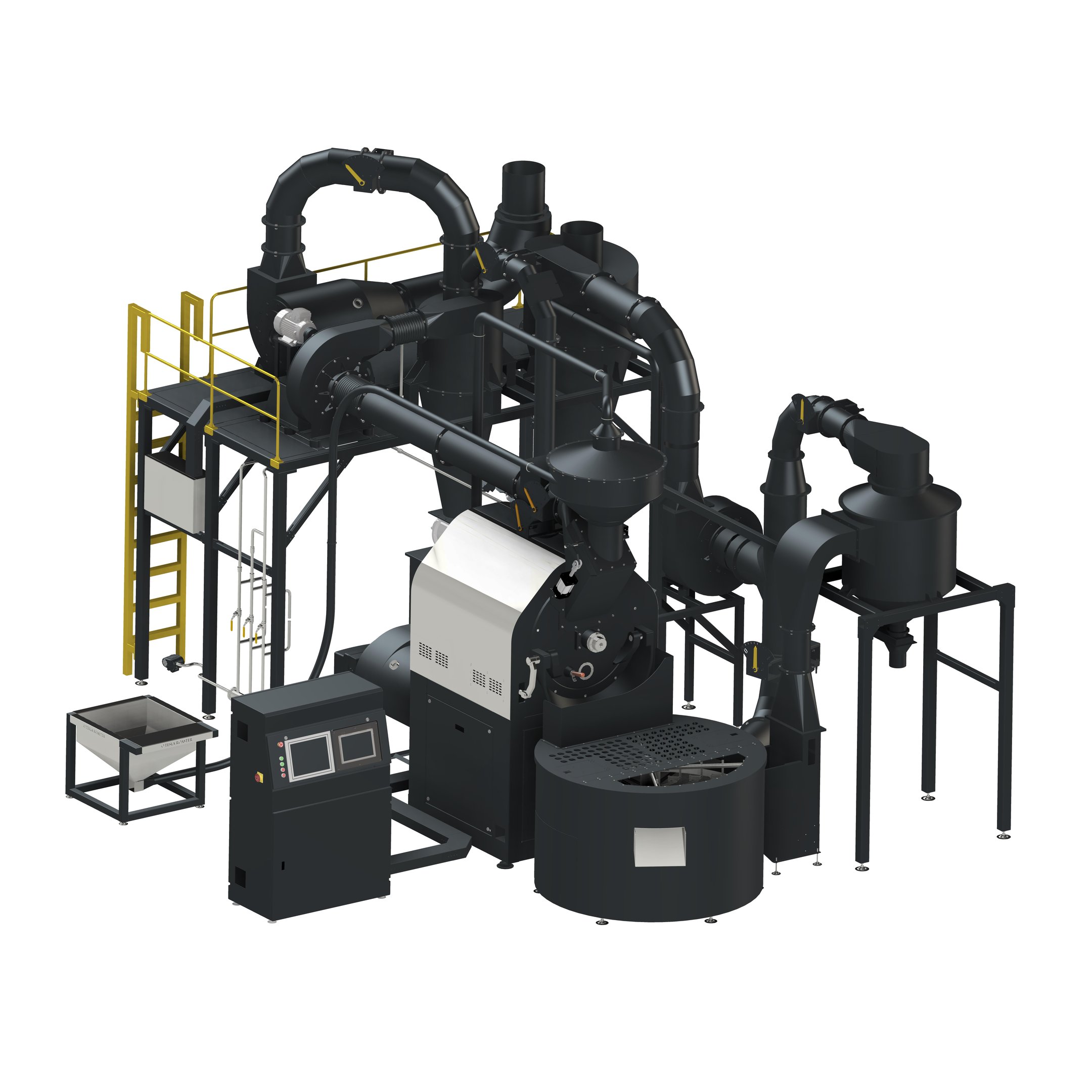 Máy rang cà phê OTL-120 (120kg) - Ảnh 4