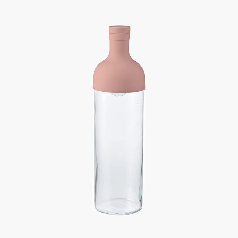 Hario Filter-in Bottle 750mL Smoke Pink - Bình ủ trà lạnh thủy tinh