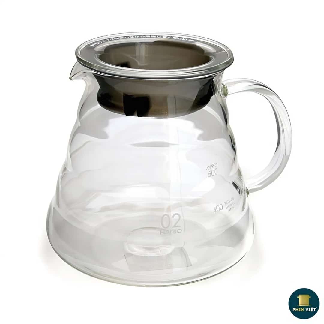 Hario V60 Coffee Server VCS/XGS 360/450/600/700mL - Bình thủy tinh phục vụ cà phê - Ảnh 3