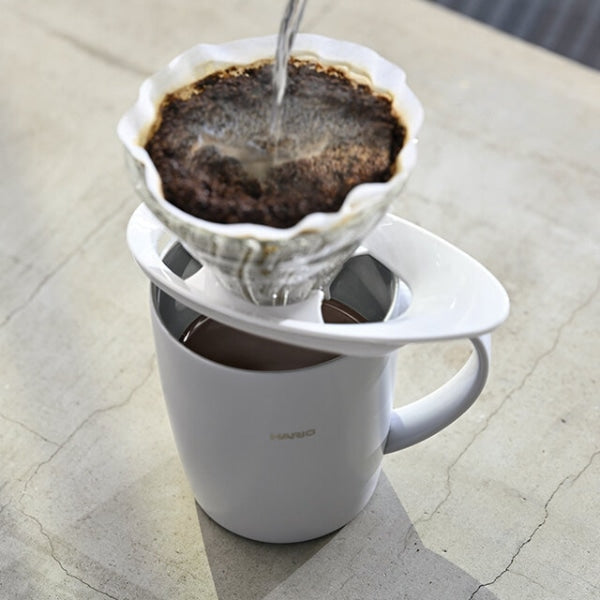Hario V60 Glass Coffee Dripper 02 White - Phễu pha cà phê thủy tinh 2 ly - Ảnh 3