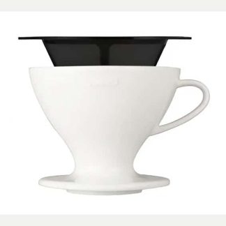 Hario V60 Ceramic Coffee Dripper White - Phễu pha cà phê sứ trắng