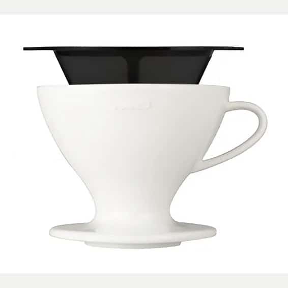 Hario V60 Ceramic Coffee Dripper White - Phễu pha cà phê sứ trắng